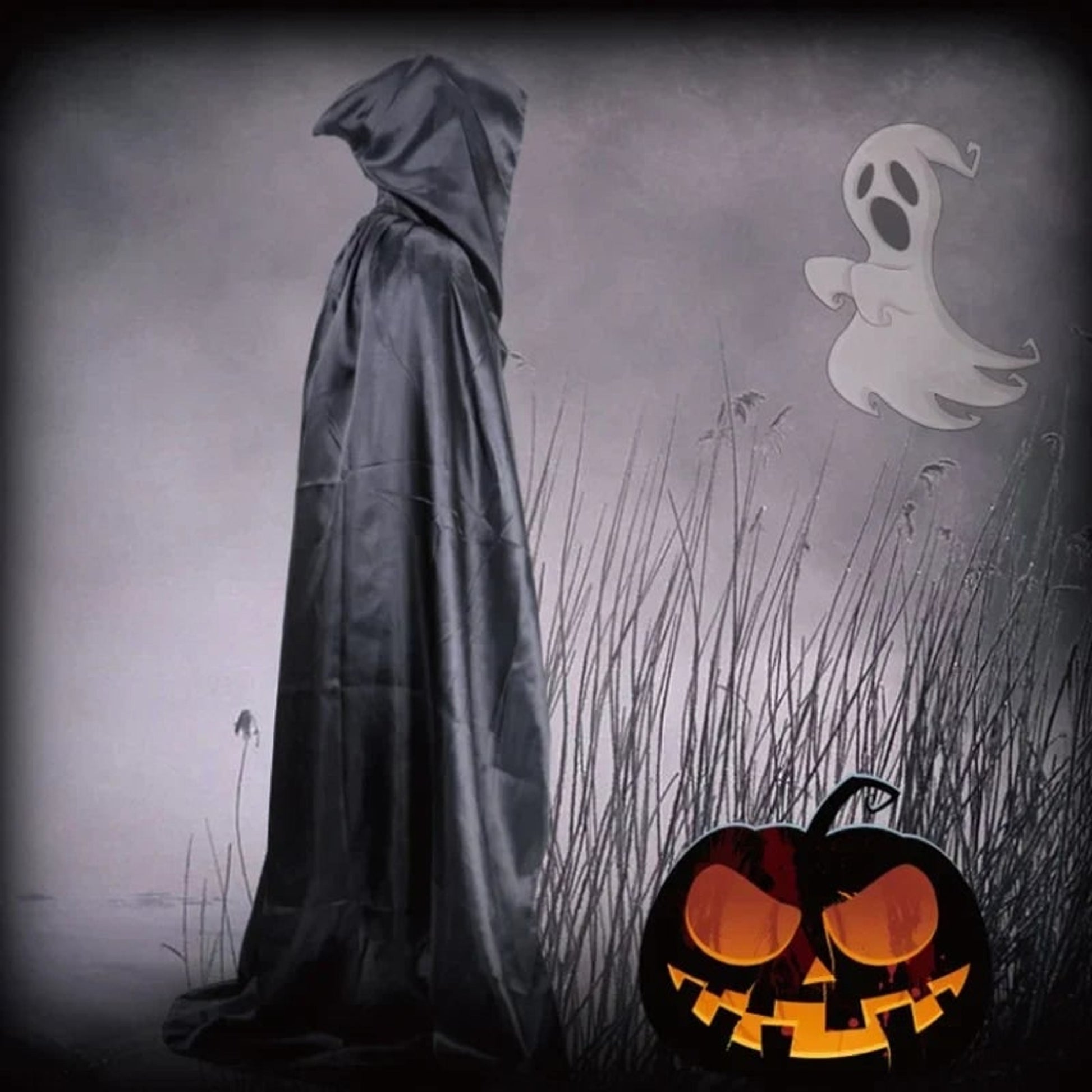 Unisex Hooded Cape for Halloween Cosplay - Image 6