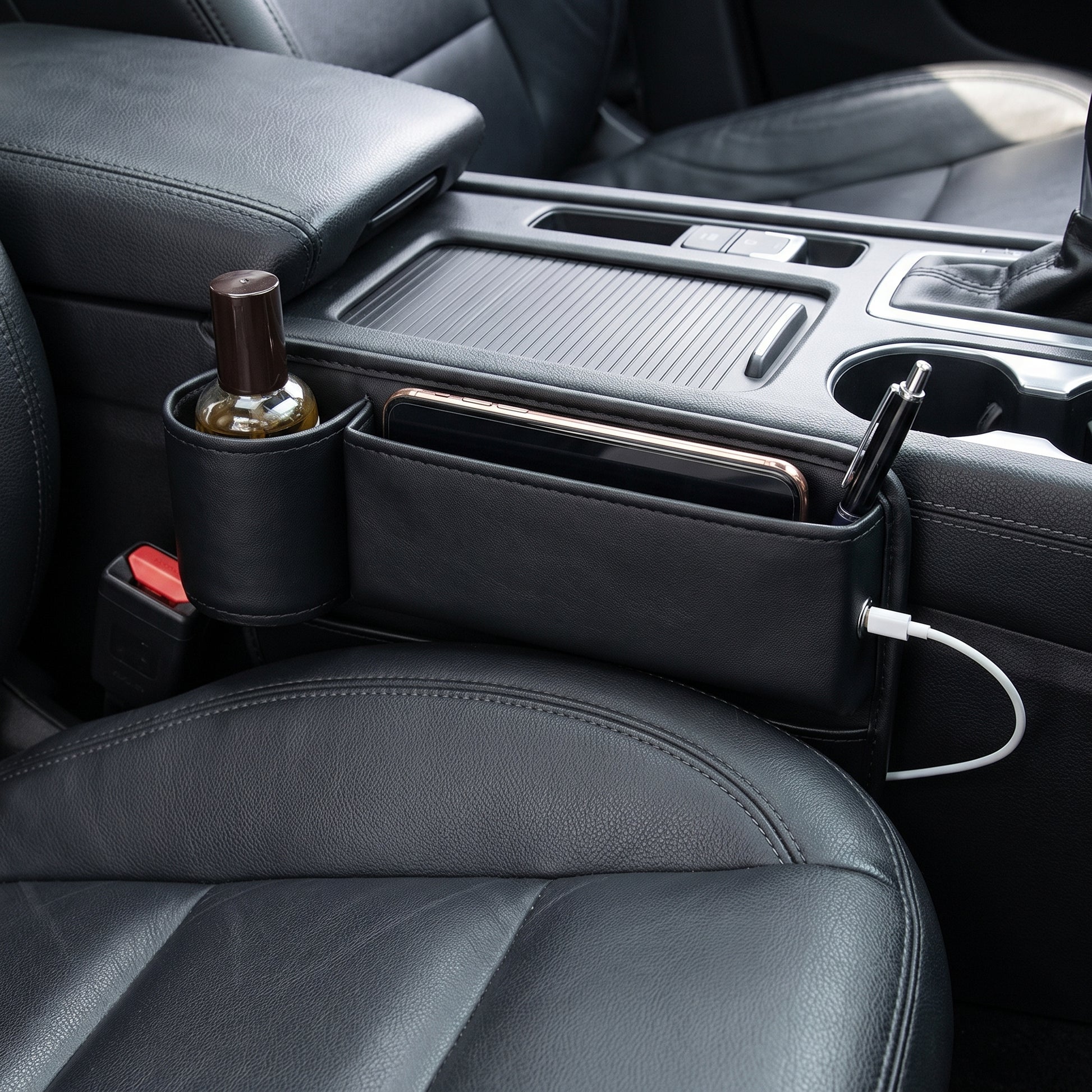 Car Storage Interior Seat Gap Filler Organizer Cup Holder - Image 16