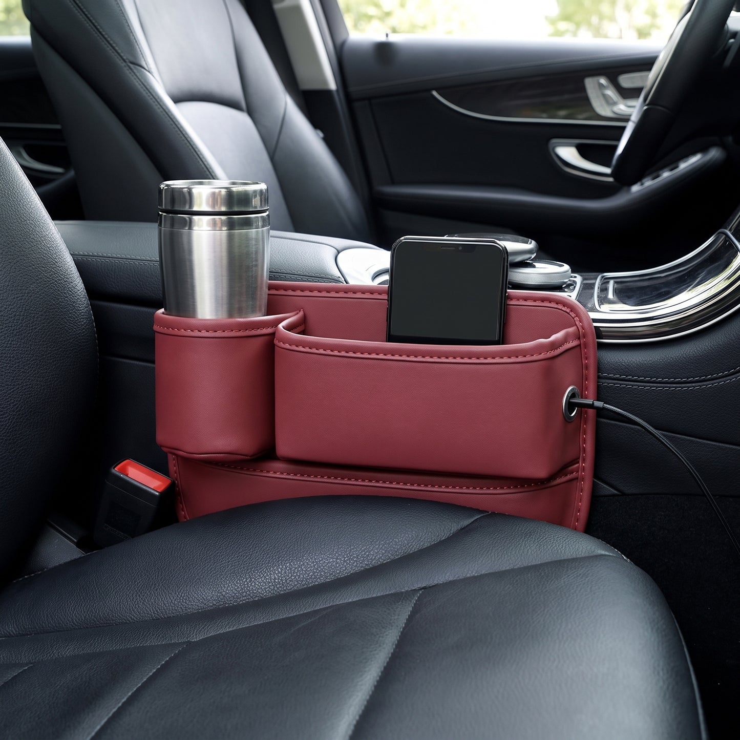 Car Storage Interior Seat Gap Filler Organizer Cup Holder - Image 24