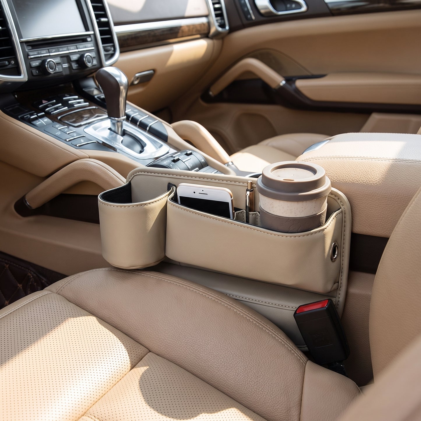 Car Storage Interior Seat Gap Filler Organizer Cup Holder - Image 25