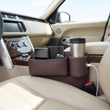 Car Storage Interior Seat Gap Filler Organizer Cup Holder - Image 26