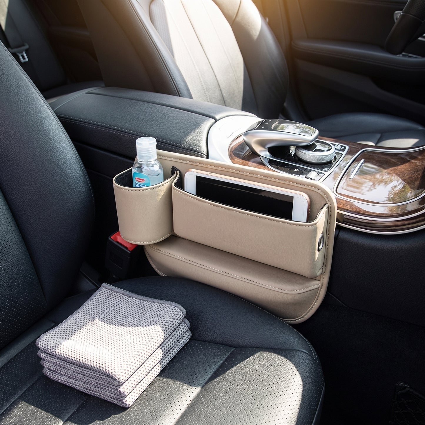 Car Storage Interior Seat Gap Filler Organizer Cup Holder - Image 30