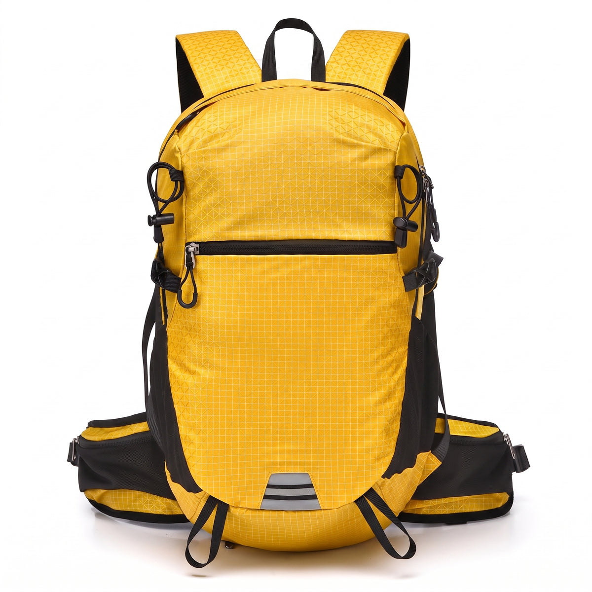 Lightweight Hiking Backpack with Secure Daypack and Pattern - Dark Blue