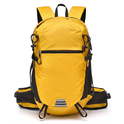 Lightweight Hiking Backpack with Secure Daypack and Pattern - Dark Blue
