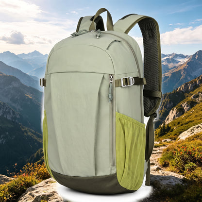 Outdoor Backpack with Supportive Small Travel and Zipper Closure - Light Blue
