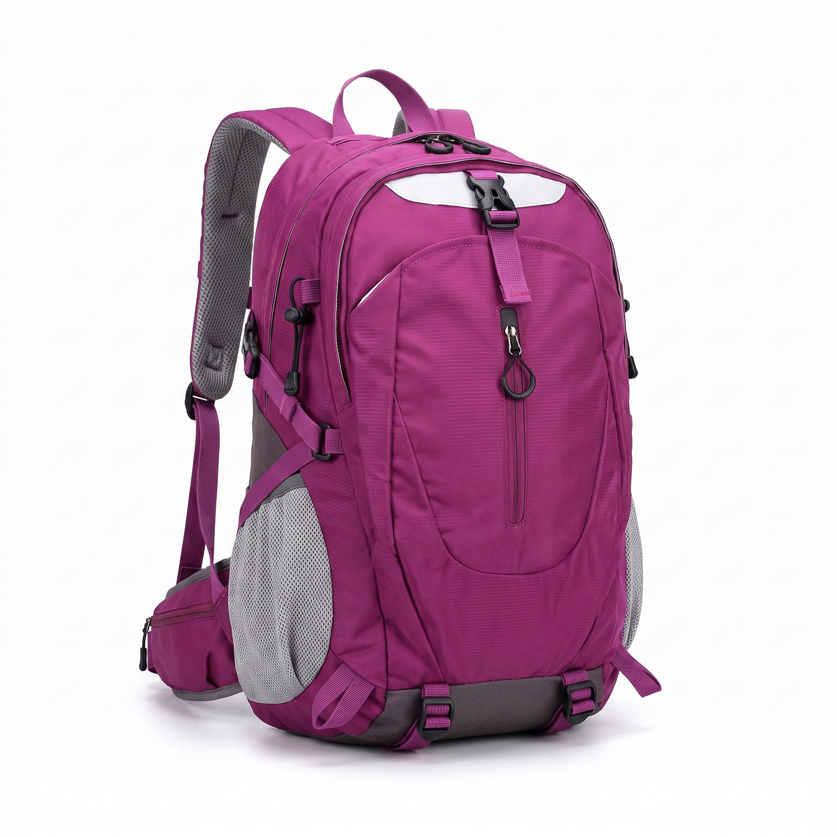 Waterproof Backpack with Secure Daypack and Zipper Closure - Magenta