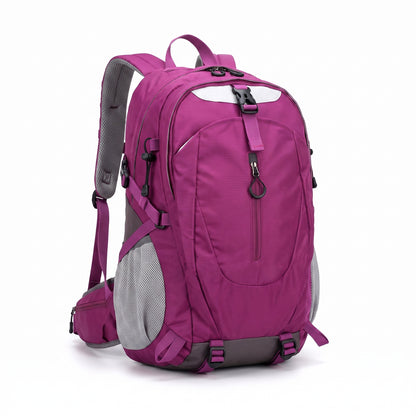 Waterproof Backpack with Secure Daypack and Zipper Closure - Magenta