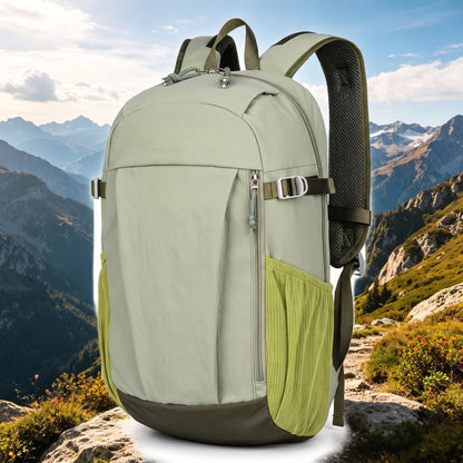 Outdoor Backpack with Supportive Small Travel and Zipper Closure - Purple