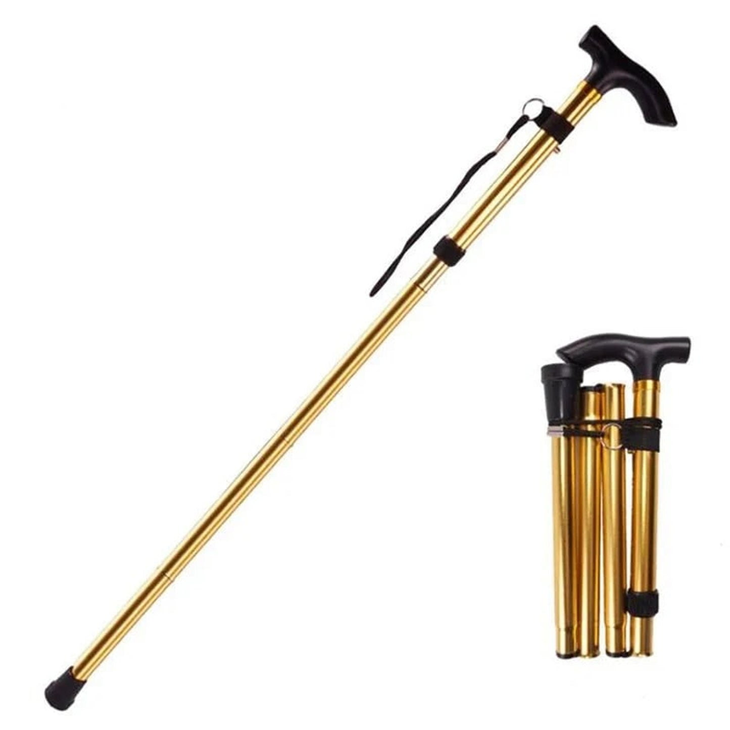 Walking Cane Height Adjustable From Leichtes Aluminium With Rutschfester Griff Ergonomic Non-Slip Grip And Wrist Strap - Image 7