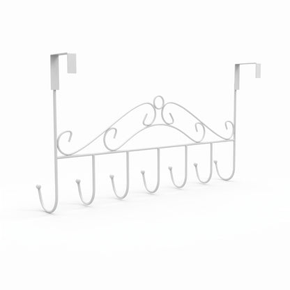 Wall Mounted Coat Rack with Adjustable Over-the-Door Design and Hooked - angle