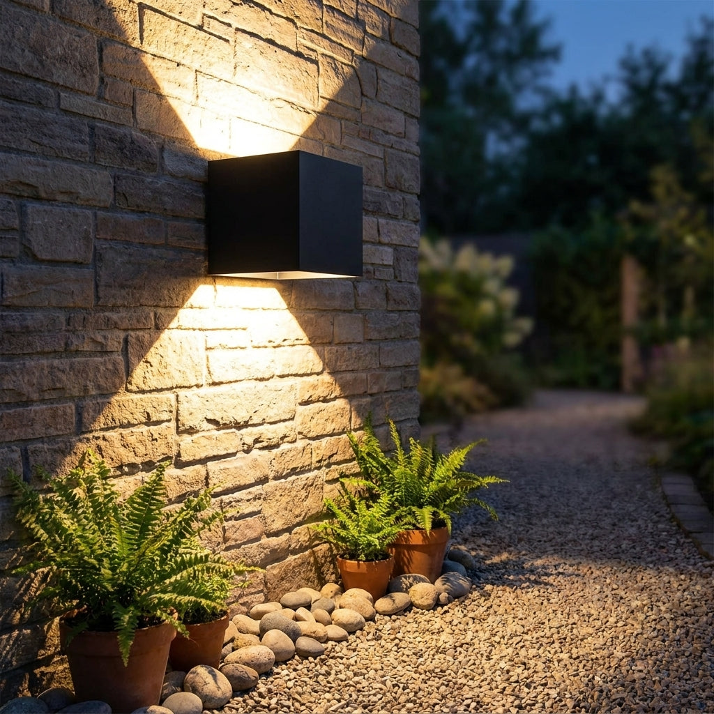 Wall Sconce Night Light Wireless Motion Sensor Light Cube Black Warm - Image 7