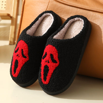 Warm Skull Halloween Slippers for Women - Image 12