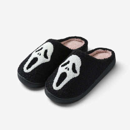 Warm Skull Halloween Slippers for Women - Image 4