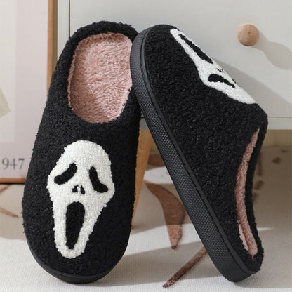 Warm Skull Halloween Slippers for Women - Image 8