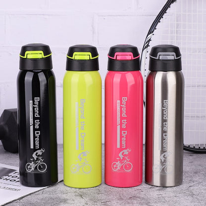 Water Bottle Insulated Sports Stainless Steel Flip Top - Image 3