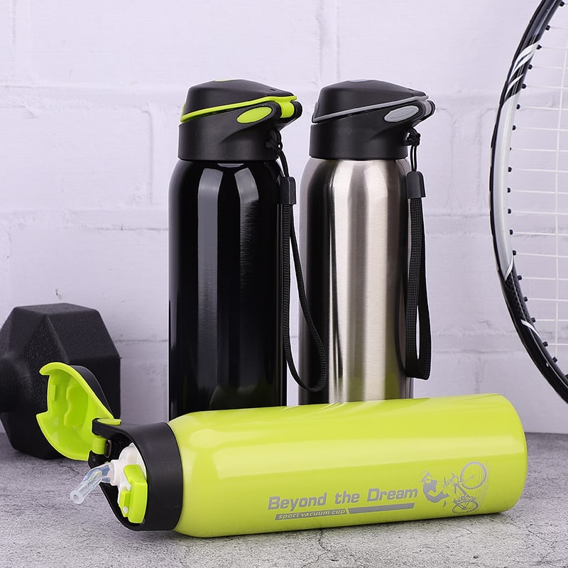 Water Bottle Insulated Sports Stainless Steel Flip Top - Image 8