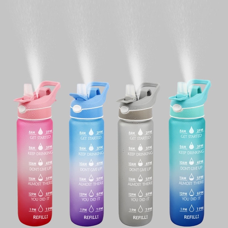 Water Bottle Motivational Spray Sports Time Marker - Image 10