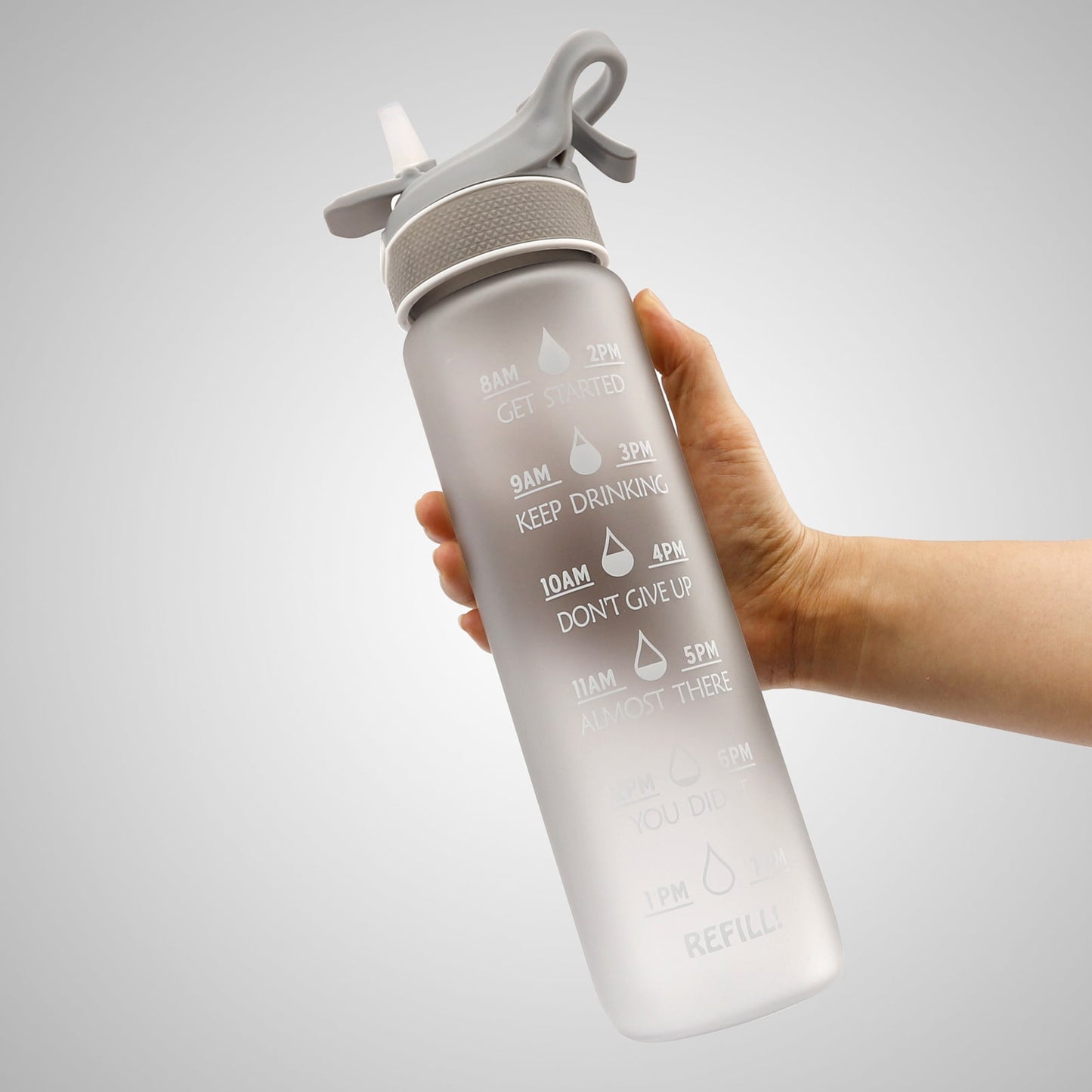 Water Bottle Motivational Spray Sports Time Marker - Image 8