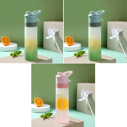 Water Bottle Spray Portable Sport Frosted Handle - Image 13