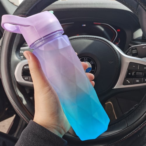 Water Bottle Spray Portable Sport Frosted Handle - Image 26
