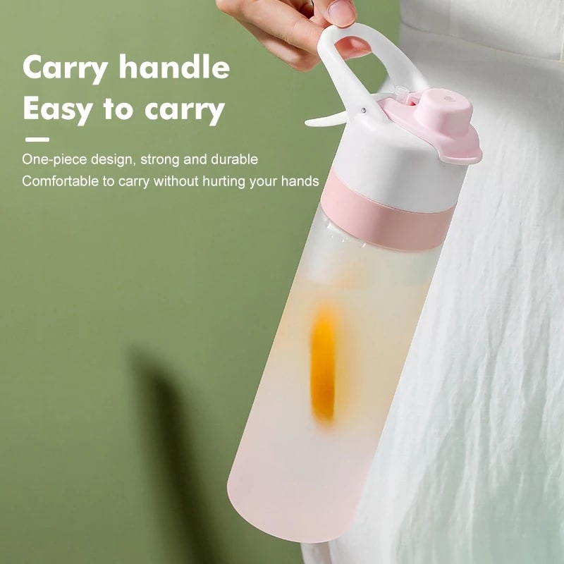 Water Bottle Spray Portable Sport Frosted Handle - Image 27