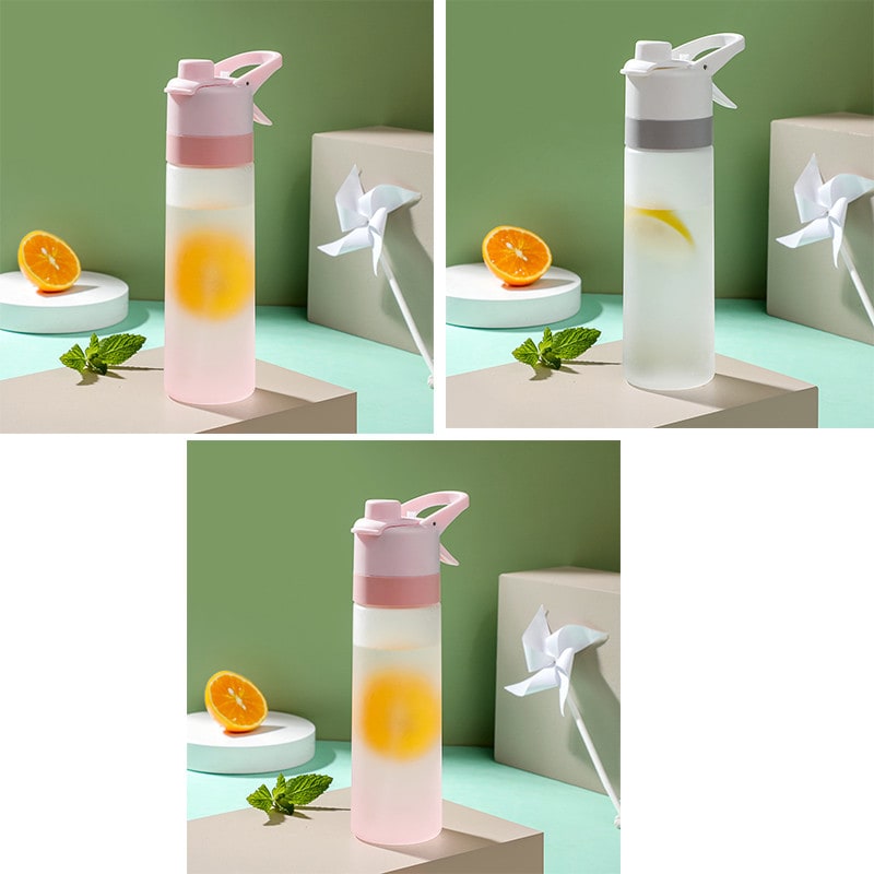 Water Bottle Spray Portable Sport Frosted Handle - Image 29