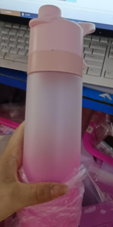 Water Bottle Spray Portable Sport Frosted Handle - Image 3