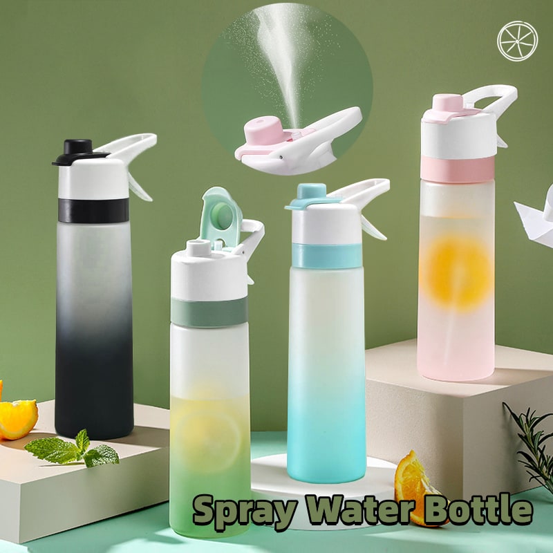 Water Bottle Spray Portable Sport Frosted Handle - Image 30