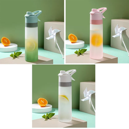 Water Bottle Spray Portable Sport Frosted Handle - Image 37