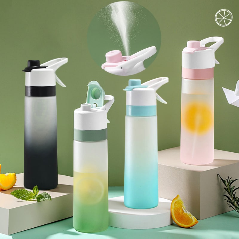 Water Bottle Spray Portable Sport Frosted Handle - Image 38