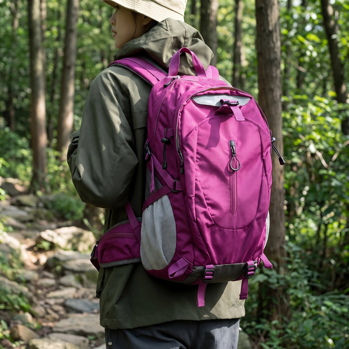 Waterproof Backpack with Secure Daypack and Zipper Closure - hero