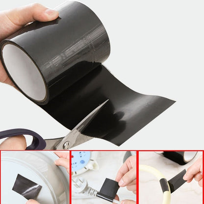 Weatherproof Tape Waterproof Tape Strong Adhesive Tape Black Roll - Image 1