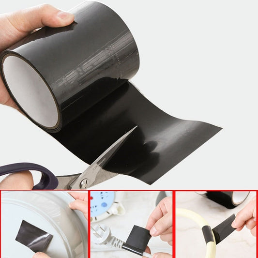 Weatherproof Tape Waterproof Tape Strong Adhesive Tape Black Roll - Image 1