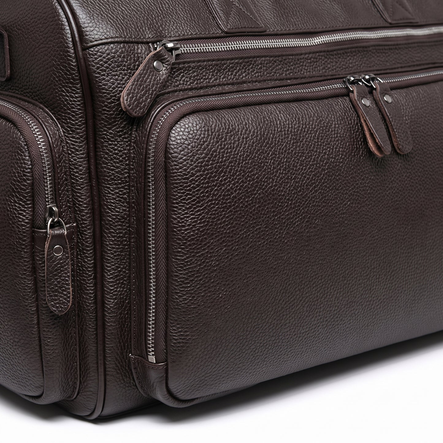 Weekender Travel Bag with Adjustable Structured Duffel and Zippered Compartments - detail