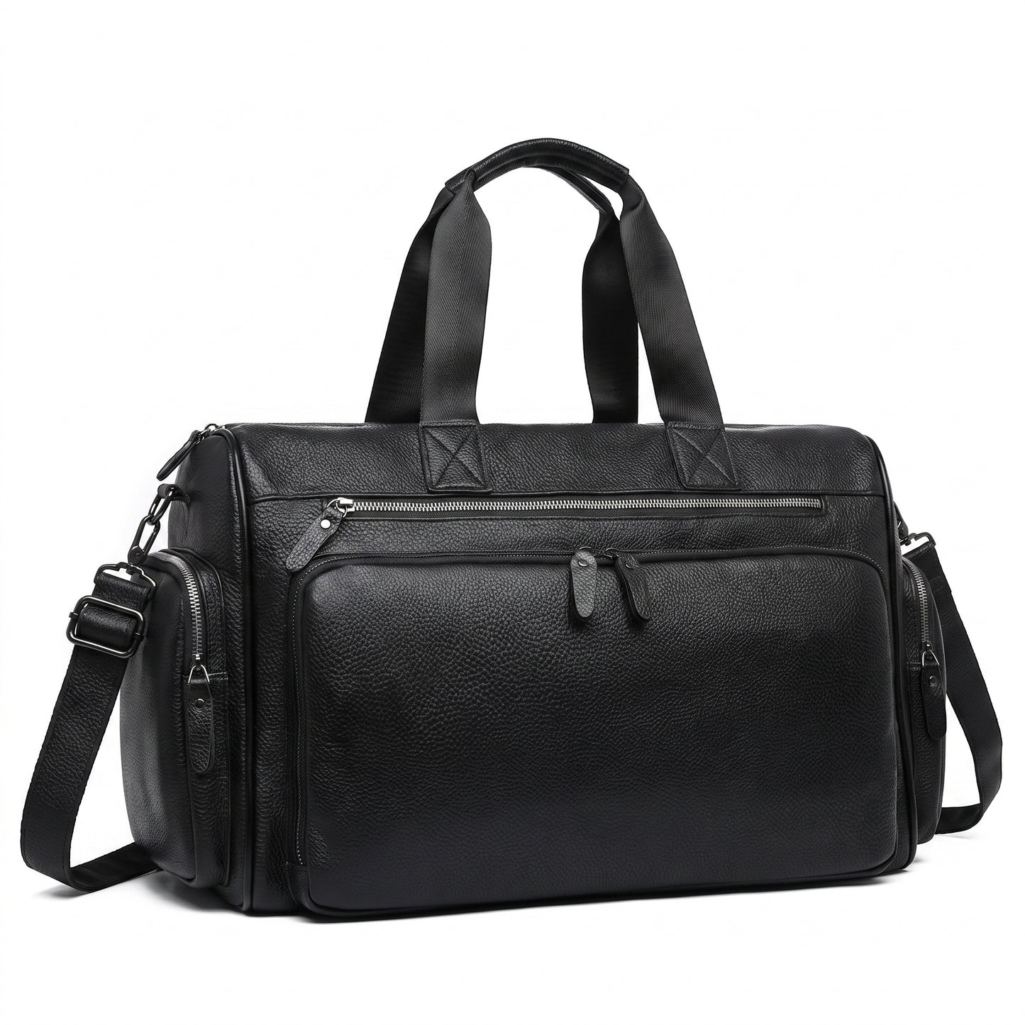 Weekender Travel Bag with Adjustable Structured Duffel and Zippered Compartments - studio