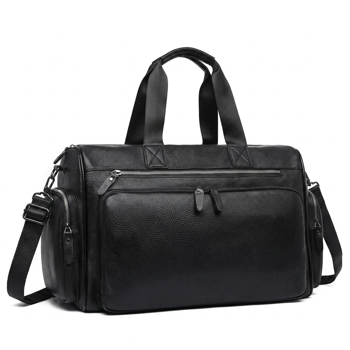 Weekender Travel Bag with Adjustable Structured Duffel and Zippered Compartments - studio