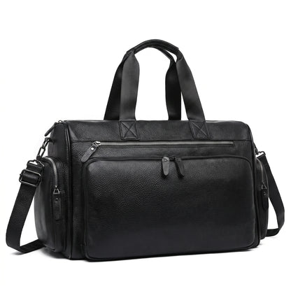 Weekender Travel Bag with Adjustable Structured Duffel and Zippered Compartments - studio