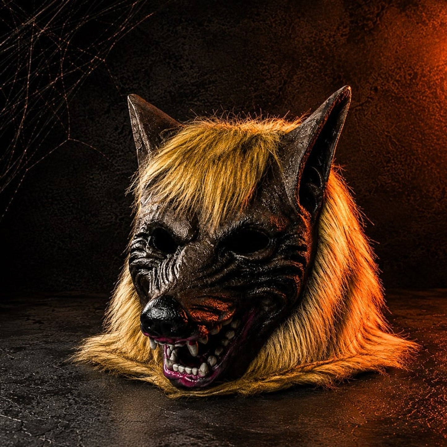 Werewolf Mask Halloween Costume Full Head Faux Fur Cosplay Scary Brown Horror - Image 3