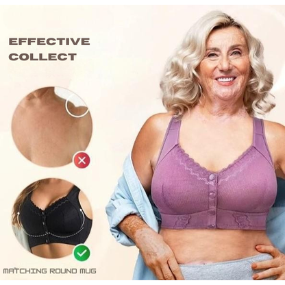 Wireless Bra Comfort Front Clasp Smoothing Back Moulded Cups - Image 6