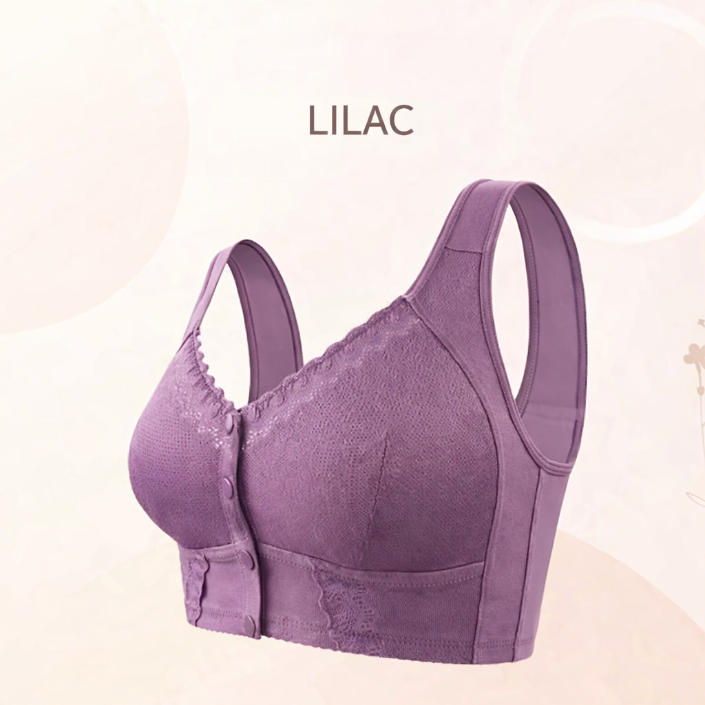 Wireless Bra Comfort Front Clasp Smoothing Back Moulded Cups - Image 9