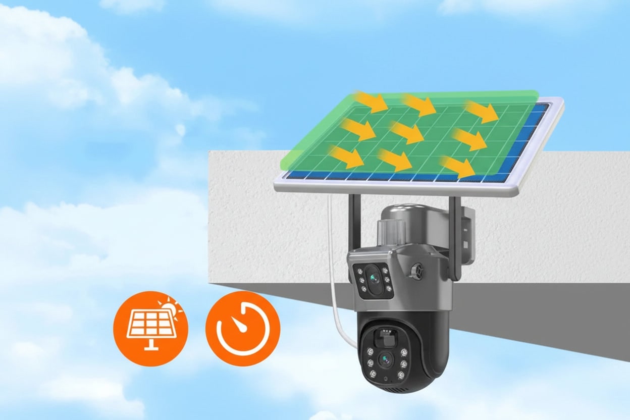 Wireless Security Camera With Solar Panel 4g Or WIFI Connection Intelligent Motion And Human Detection - Image 2