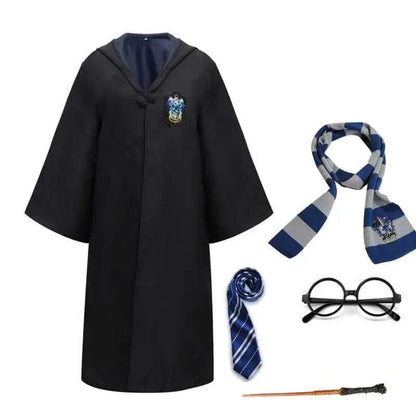 Wizard Costume For Halloween Relaxed Long Robe Button-Front - Image 10