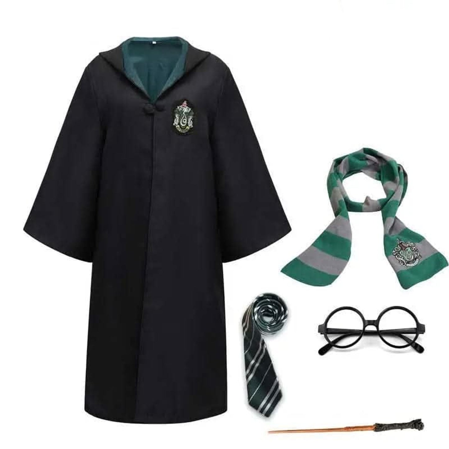 Wizard Costume For Halloween Relaxed Long Robe Button-Front - Image 8
