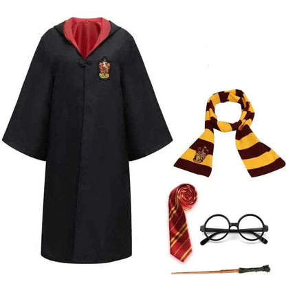 Wizard Costume For Halloween Relaxed Long Robe Button-Front - Image 7