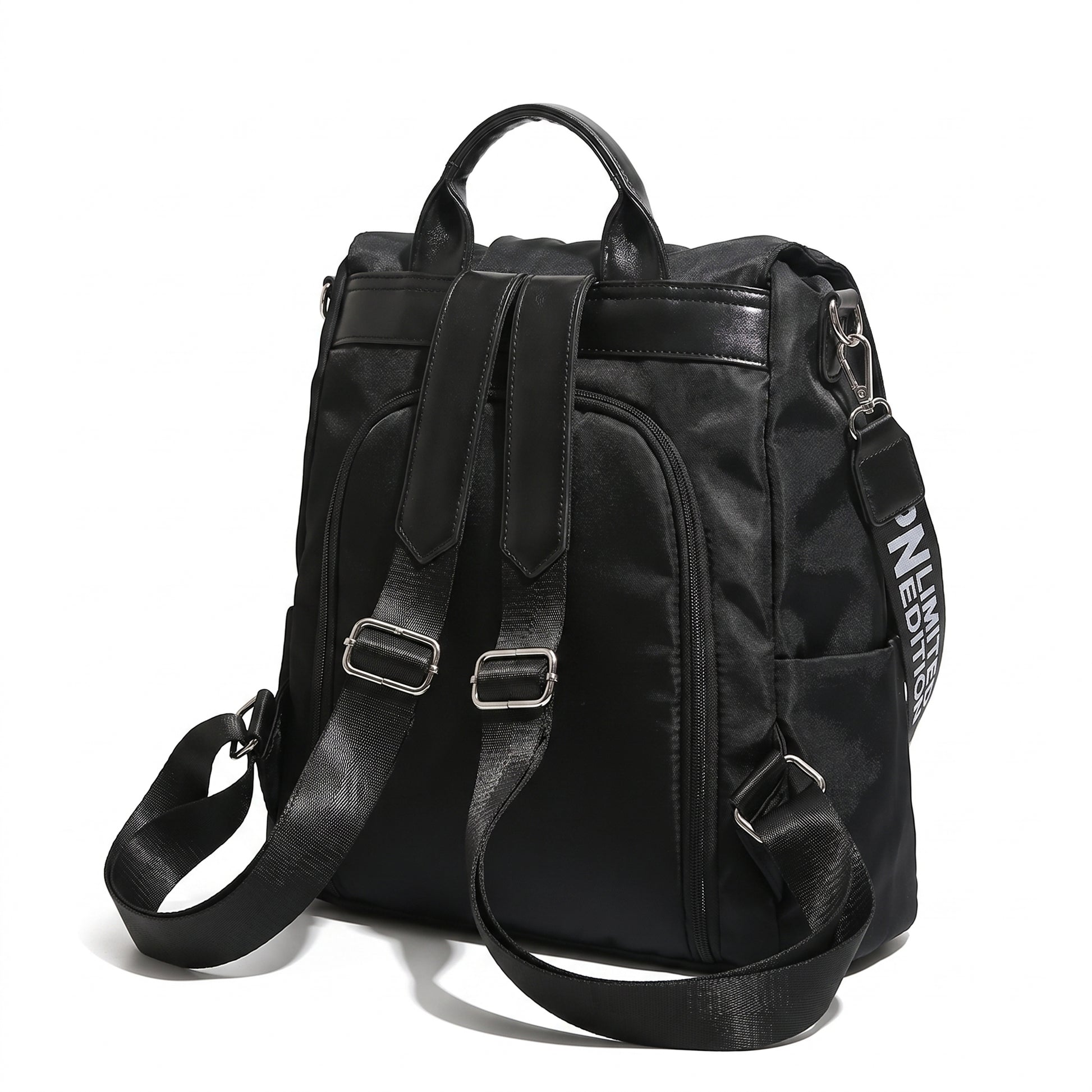 Backpack Anti-Theft Stylish Nylon Convertible - angle