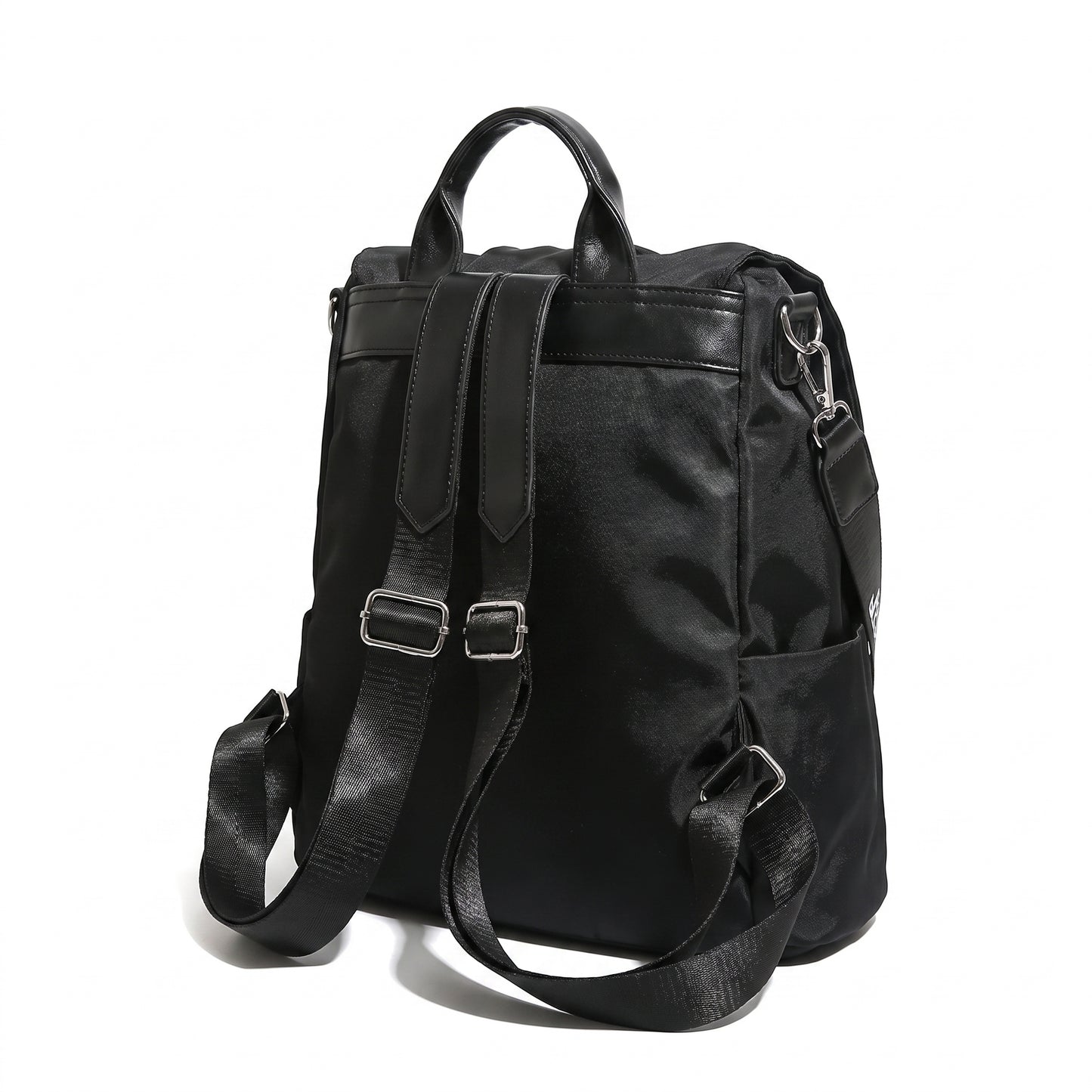 Backpack Anti-Theft Stylish Nylon Convertible - angle