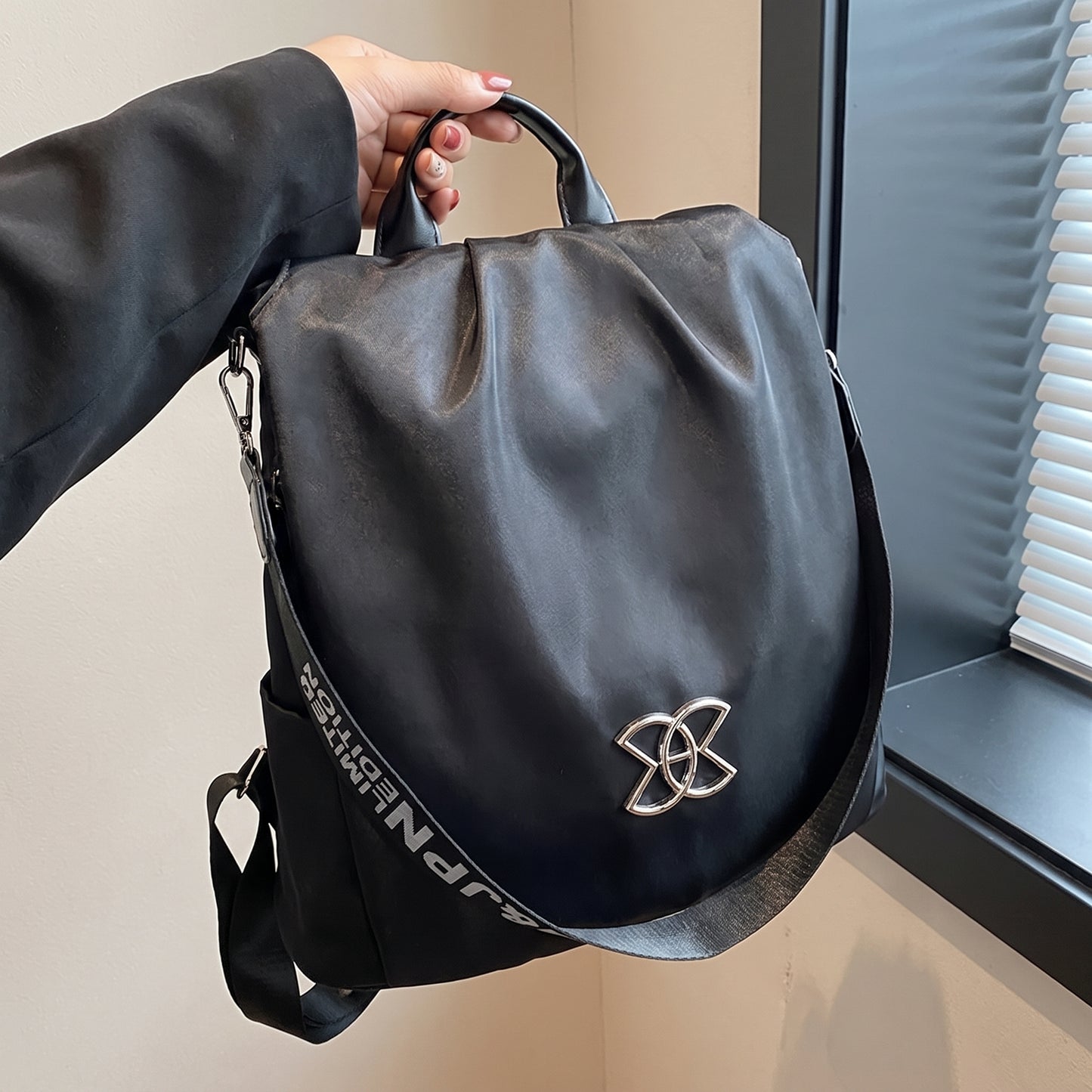 Backpack Anti-Theft Stylish Nylon Convertible - scale