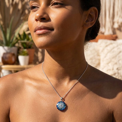 Women's Evil Eye Necklace | Pendant Necklace with Gemstones - Image 15