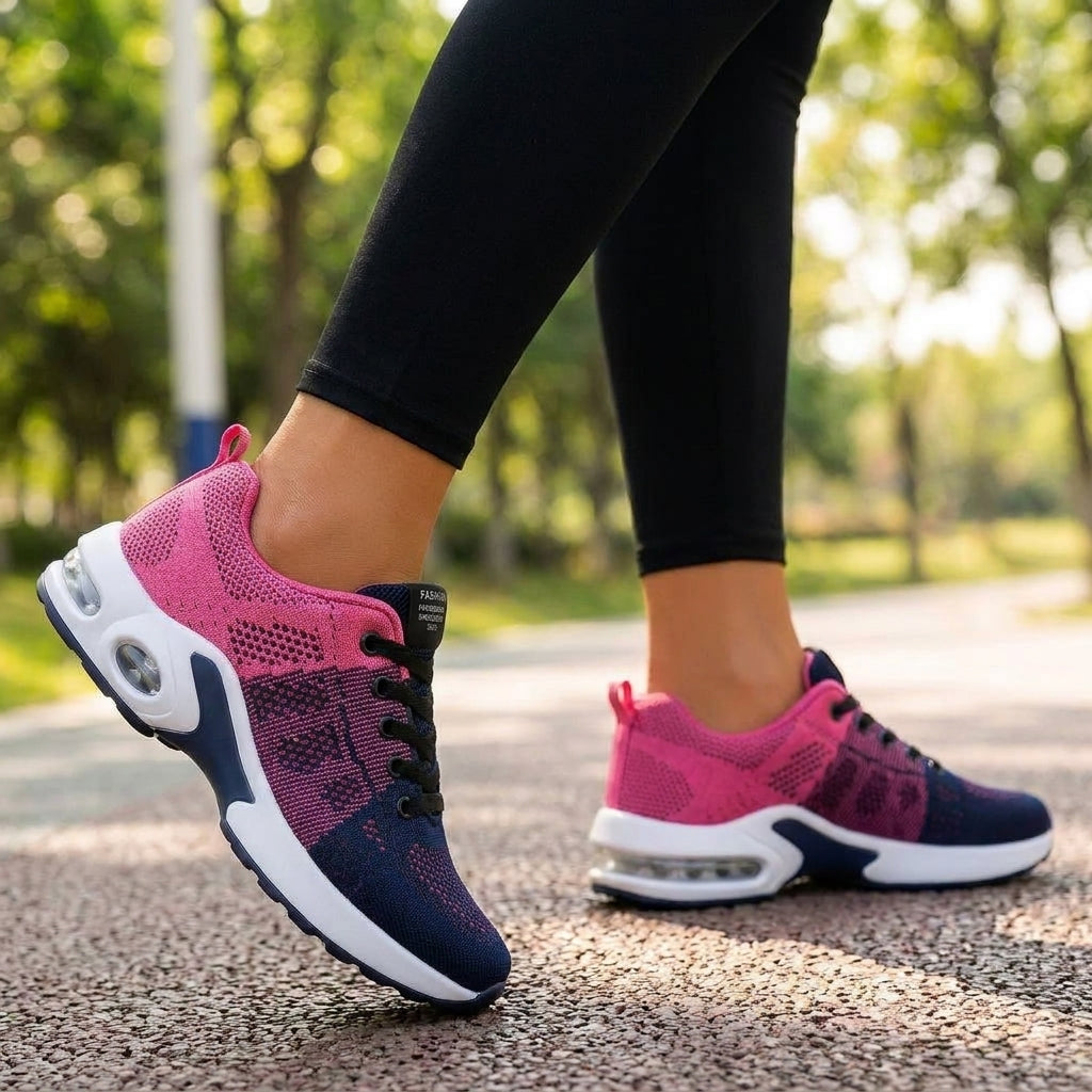 Women's Cushioned Walking Sneakers | Lace-Up - Image 4