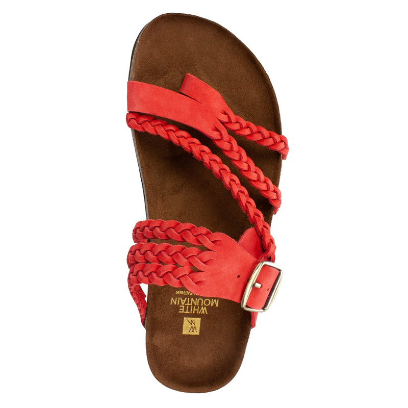 Women's Braided Strap Flat Sandals | Buckle Closure - Image 4